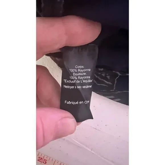 ASTR The Label Womens Size Med Ethel Dress Navy Floral Tassel Long Sleeve - Picture 9 of 11